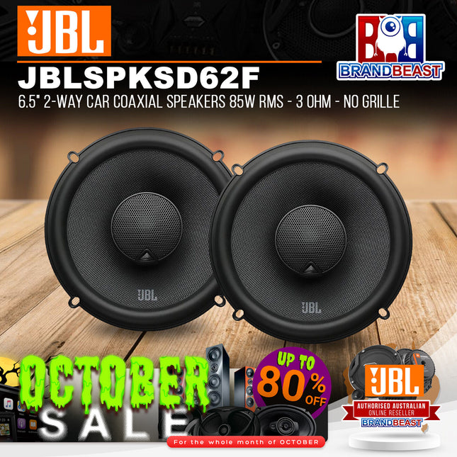 JBL JBLSPKSD62F STADIUM 62F 6.5" 2-Way Car Coaxial Speakers 85W RMS