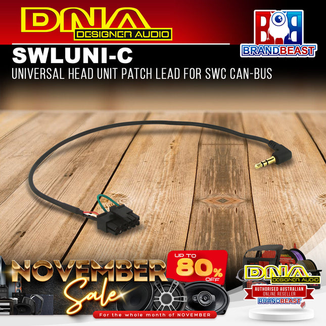 DNA SWLUNI-C Universal Head Unit Patch Lead For SWC CAN-BUS