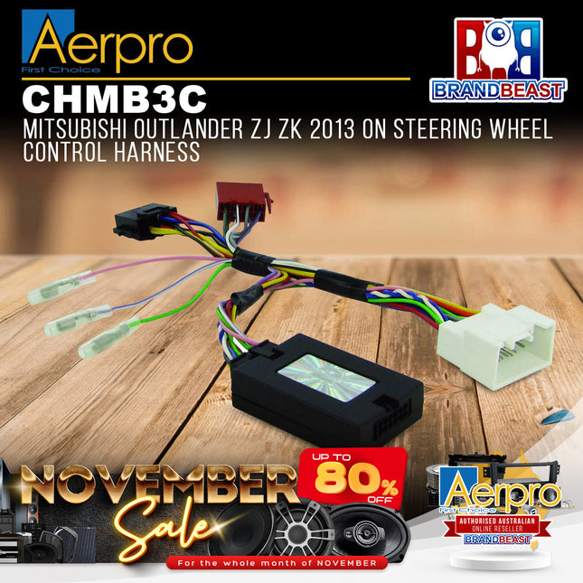 Aerpro CHMB3C Steering Wheel Control Interface Suit Mitsubishi Outlander ZJ/ZK