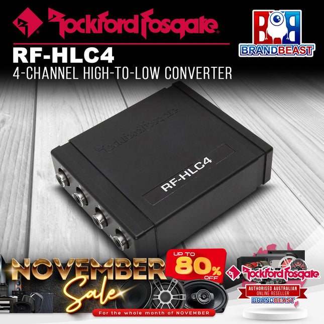 Rockford Fosgate RF-HLC4 4-Channel High-to-Low Converter