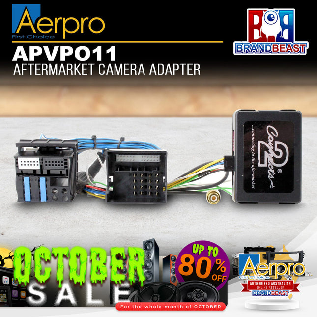 Aerpro APVPO11 Aftermarket Camera Adapter Harness to Suit Porsche