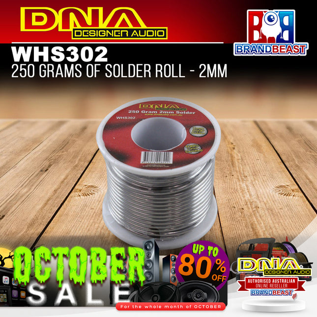 DNA WHS302 250 Grams of Solder Roll - 2mm Diameter