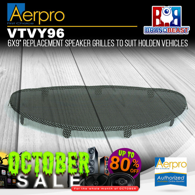 Aerpro VTVY96 6x9" Replacement Speaker Grilles to Suit Holden Vehicles