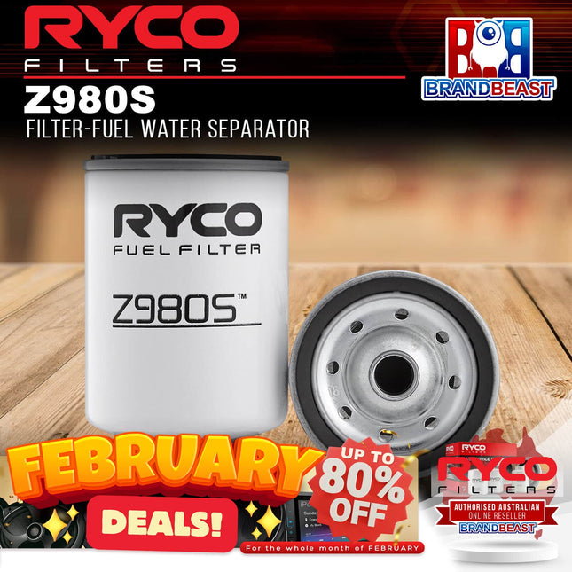 Ryco Z980S Filter-Fuel Water Separator