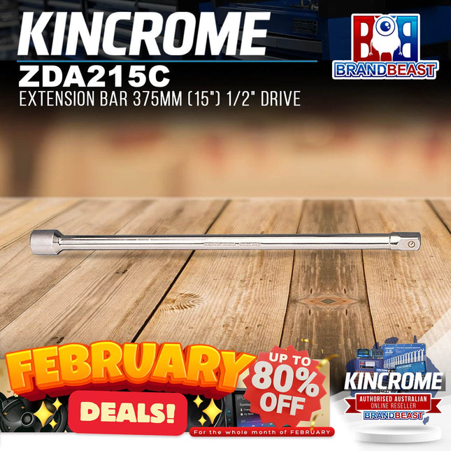 KINCROME ZDA215C Extension Bar 375mm (15") 1/2" Drive