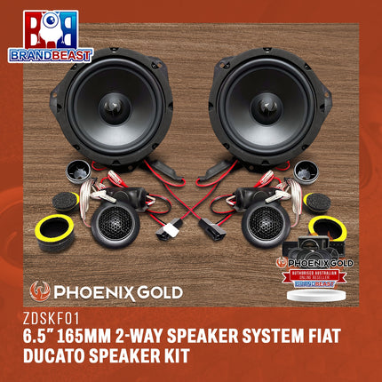 Phoenix Gold ZDSKFO1 Phoenix Gold ZDSKFO1 6.5‚Ä≥ 165mm 2-Way Speaker System Fiat Ducato Speaker Kit