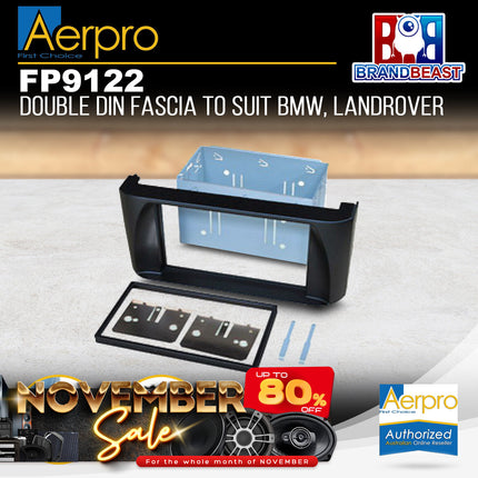 Aerpro FP9122 Double DIN Black Facia Kit Suit BMW 5 Series 1996 - 2004 E39
