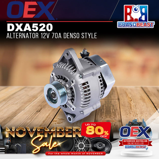 OEX DXA520 Alternator 12V 70A Denso Style