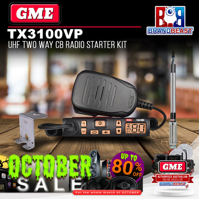 GME TX3100VP 5 Watt Super Compact UHF CB Radio Starter Kit