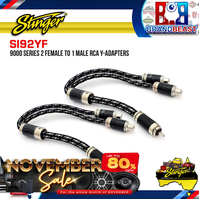 Stinger SI92YF Female Audiophile Splitter RCA Lead