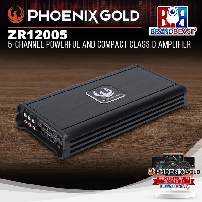 Phoenix Gold ZR12005 ZR-Series 5-Channel Powerful Compact Class-D Amplifier