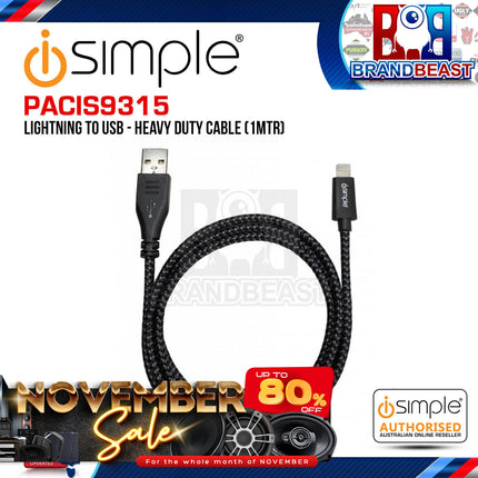 iSimple PACIS9315 1-Meter uLinxMAX USB To Lightning Connector