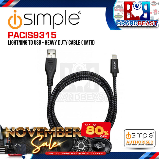 iSimple PACIS9315 1-Meter uLinxMAX USB To Lightning Connector