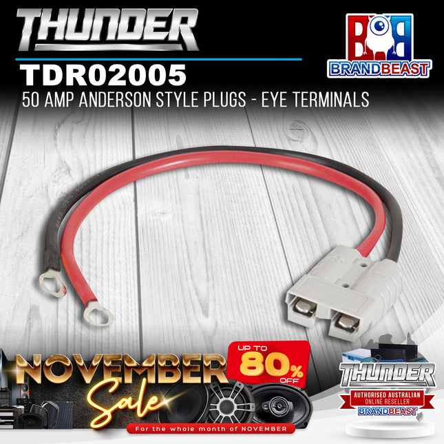 Thunder TDR02005 50 Amp Anderson Style Plugs - Eye Terminals