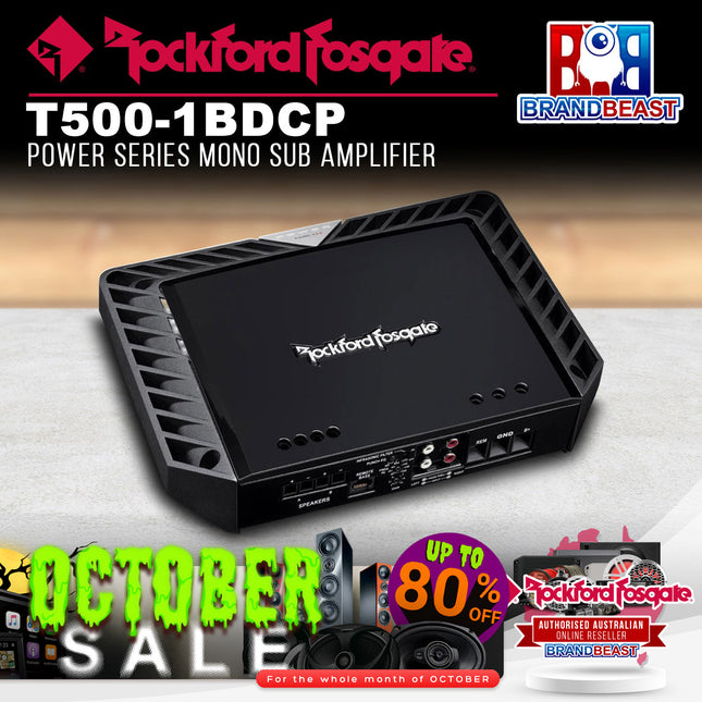 Rockford Fosgate T500-1bdCP Power 500 Watt Class-bd Constant Power Amplifier