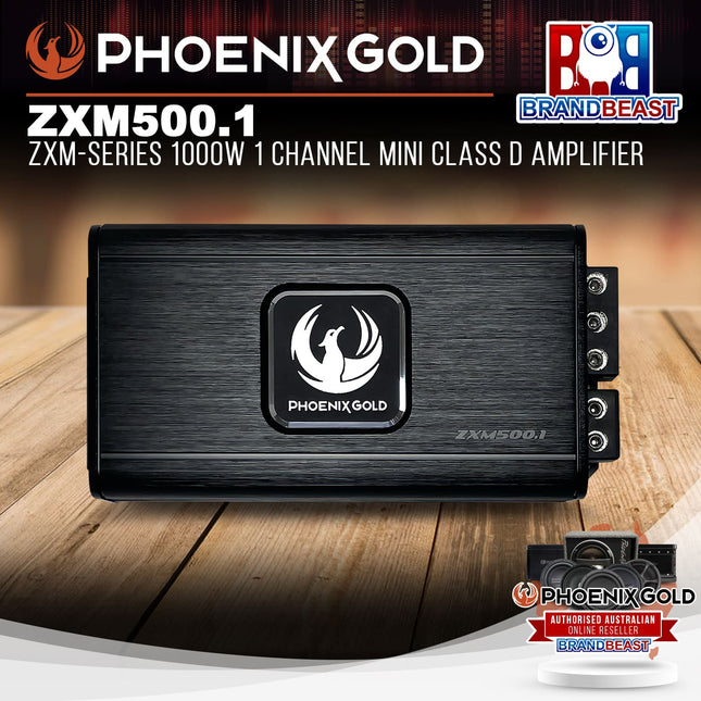 Phoenix Gold ZXM500.1 ZXM-Series 1000W 1 Channel Mini Class D Amplifier