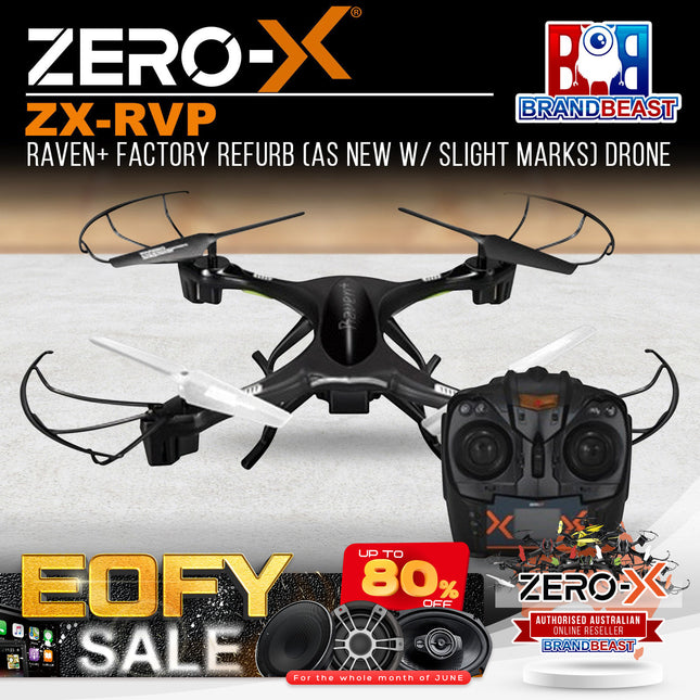 Zero-X Raven+ Factory Refurb Drone (As New W/ Slight Marks)