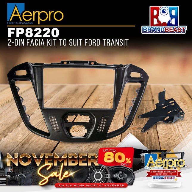Aerpro FP8220 Double DIN Facia Kit Suit Ford Transit 2013 - 2017 (Custom)