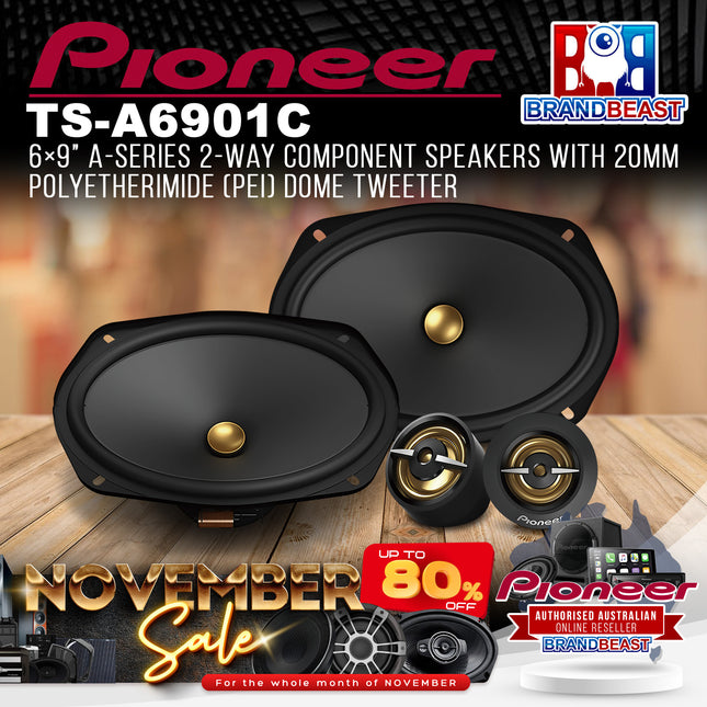 Pioneer TS-A6901C 6√ó9" A-Series 2-Way Component Speakers
