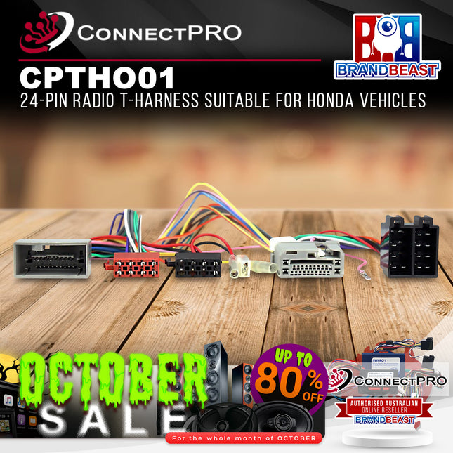 ConnectPRO CPTHO01 24-Pin Radio T-Harness Suitable for Honda Vehicles