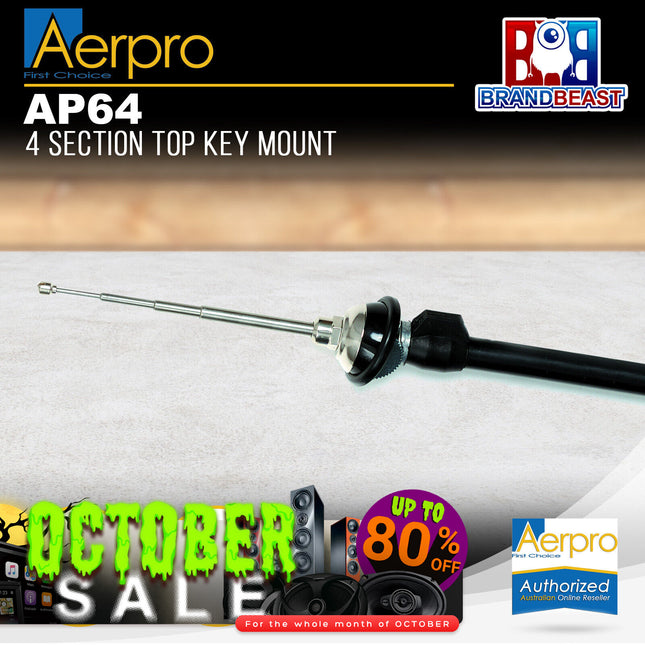 Aerpro AP64 4 Section Top Key Mount Antenna