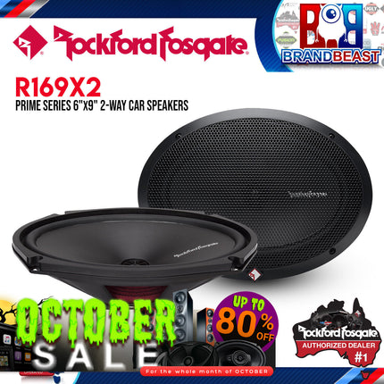 Rockford Fosgate R169X2 Prime 6"x9" 2-Way Full-Range Speaker