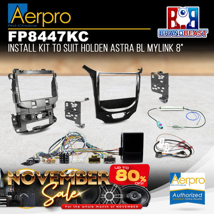Aerpro FP8447KC Install Kit to Suit Holden Astra BL Mylink 8"