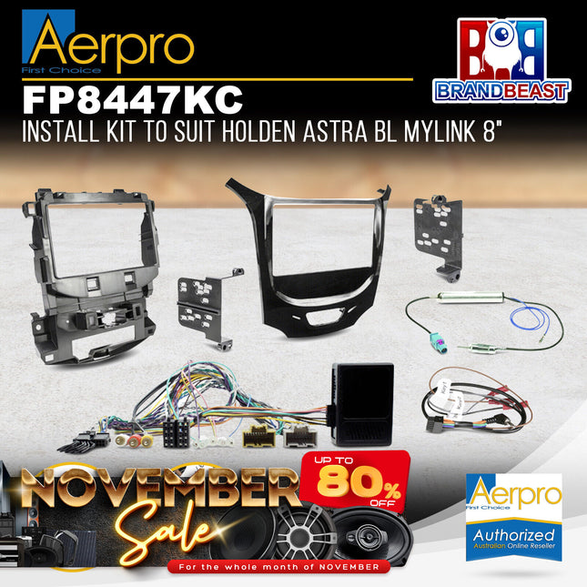 Aerpro FP8447KC Install Kit to Suit Holden Astra BL Mylink 8"
