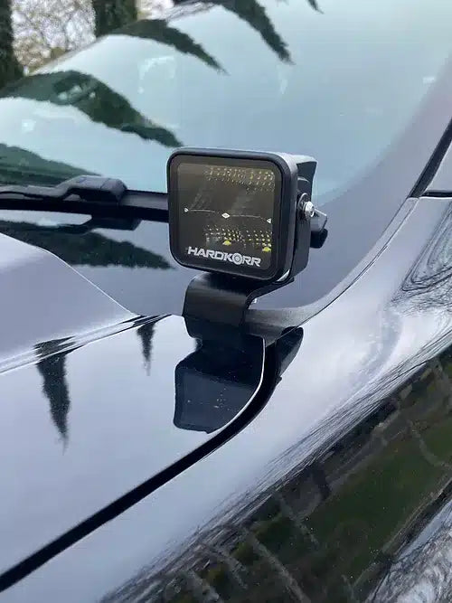 GMF4x4 LB-057-S LED Light Bracket (Short) Powder Black To Suit Ford Ranger Raptor Everest RA 2023+