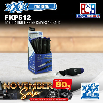 XXX Marine FKP512 5" Floating Fishing Knives - 12 Pack