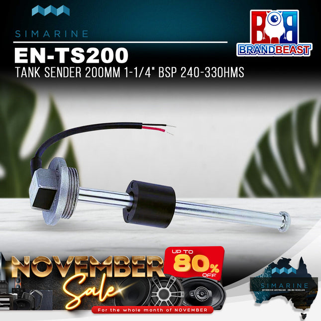Simarine EN-TS200 200mm 1-1/4" BSP 240-33Ohms Tank Sender