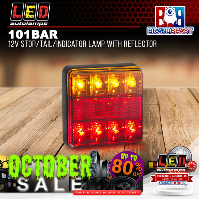 LED Autolamps 101BAR 12V Stop/Tail/Indicator Lamp With Reflector