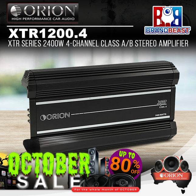 Orion XTR1200.4 XTR Series 2400W 4-Channel Class A/B Stereo Amplifier