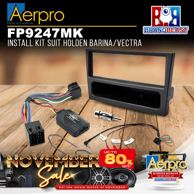 Aerpro FP9247MK Single DIN Install Kit to Suit Holden Barina/Vectra