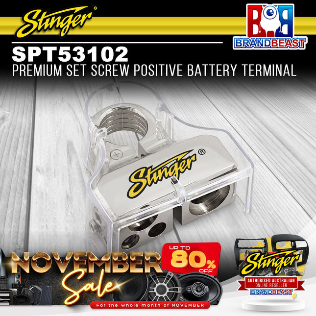Stinger SPT53102 Premium Set Screw Positive Battery Terminal