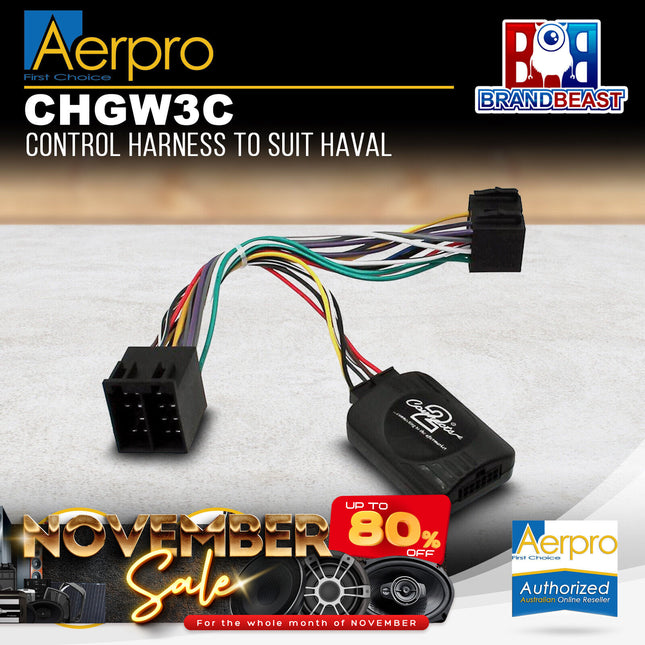 Aerpro CHGW3C Control Harness to Suit Haval H6 2016-On