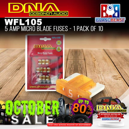 DNA WFL105 5 Amp Micro Blade Fuse - 1 Pack Of 10