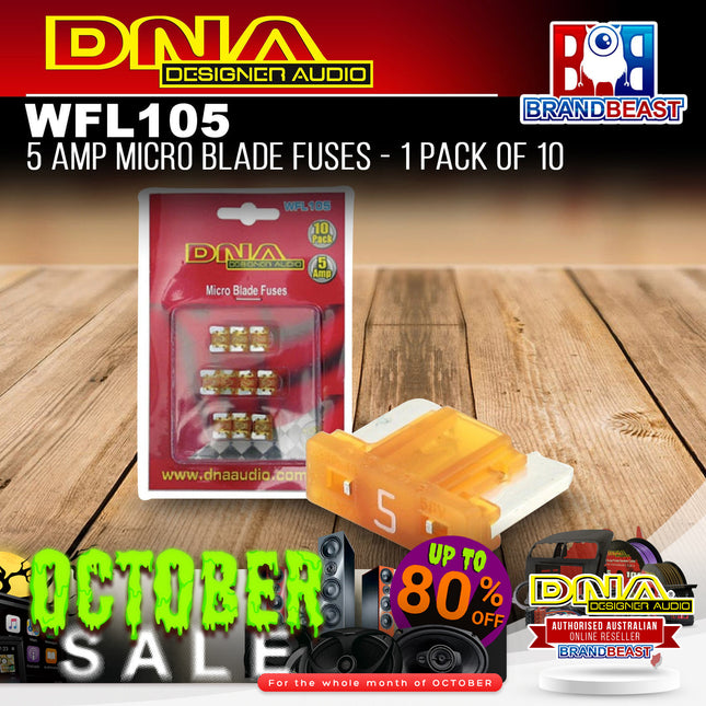 DNA WFL105 5 Amp Micro Blade Fuse - 1 Pack Of 10