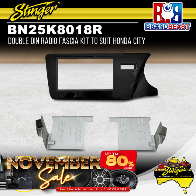 Stinger BN25K8018R Double DIN Radio Fascia Kit to Suit Honda City 2013-2018