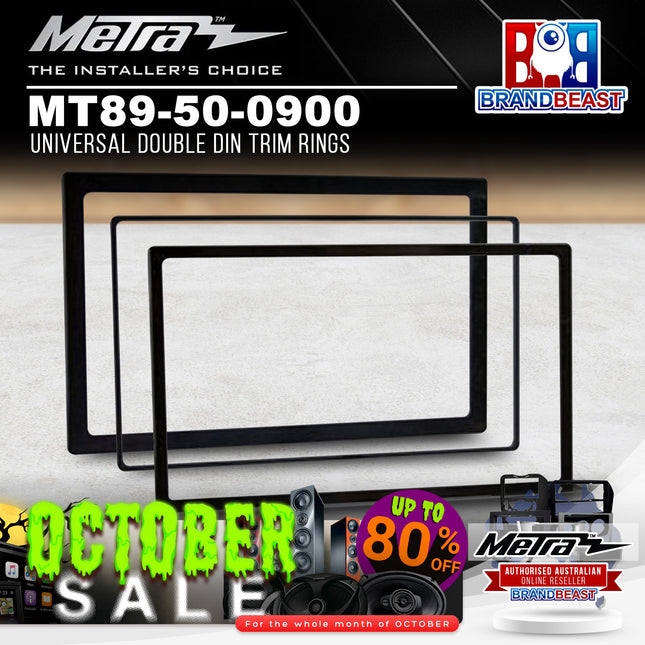 Metra MT89-50-0900 Universal Double DIN Trim Rings