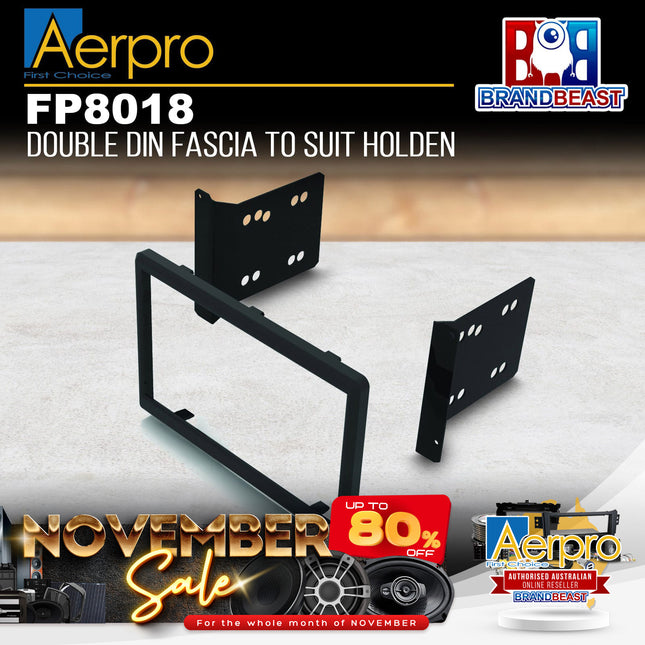 Aerpro FP8018 Double DIN Dark Grey Facia Kit Suit Holden Various Models