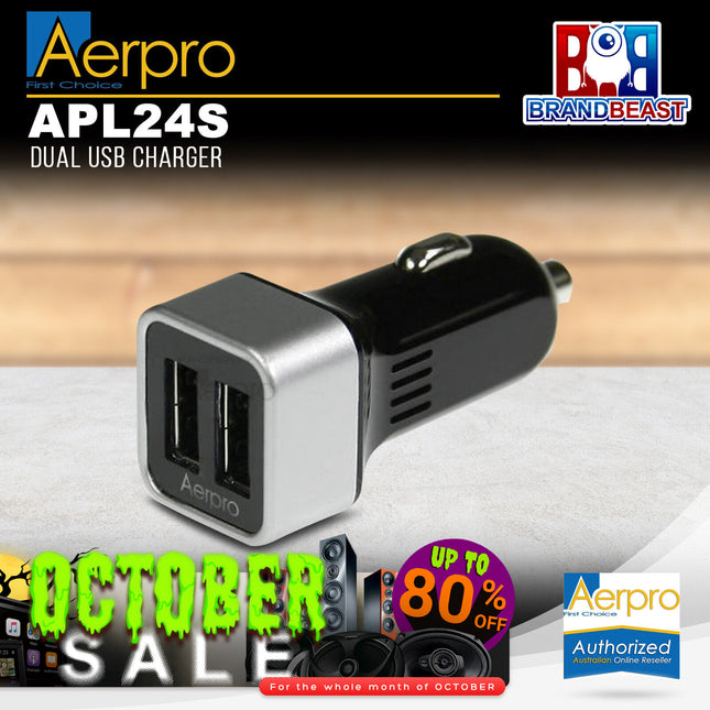Aerpro APL24S Dual USB Charger