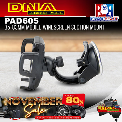 DNA PAD605 35-83mm Mobile Windscreen Suction Mount