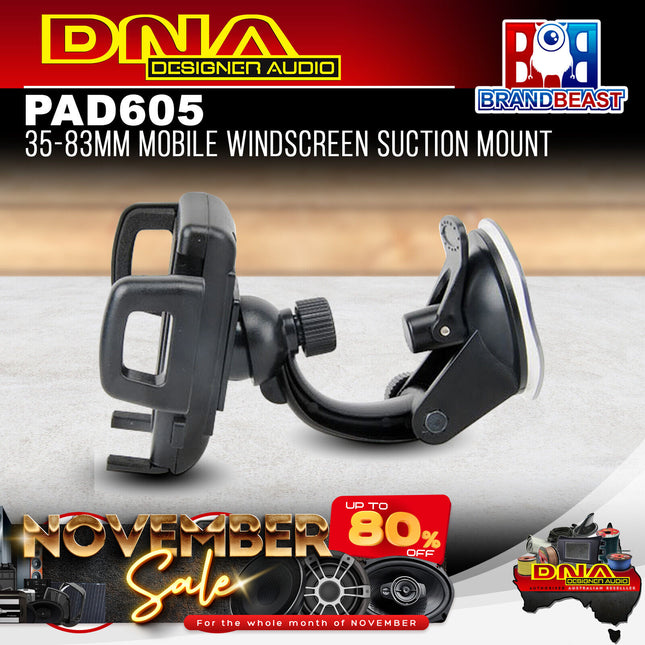 DNA PAD605 35-83mm Mobile Windscreen Suction Mount