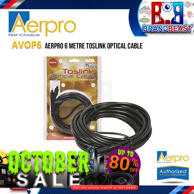 Aerpro AVOP6 6 Metre Toslink Optical Cable