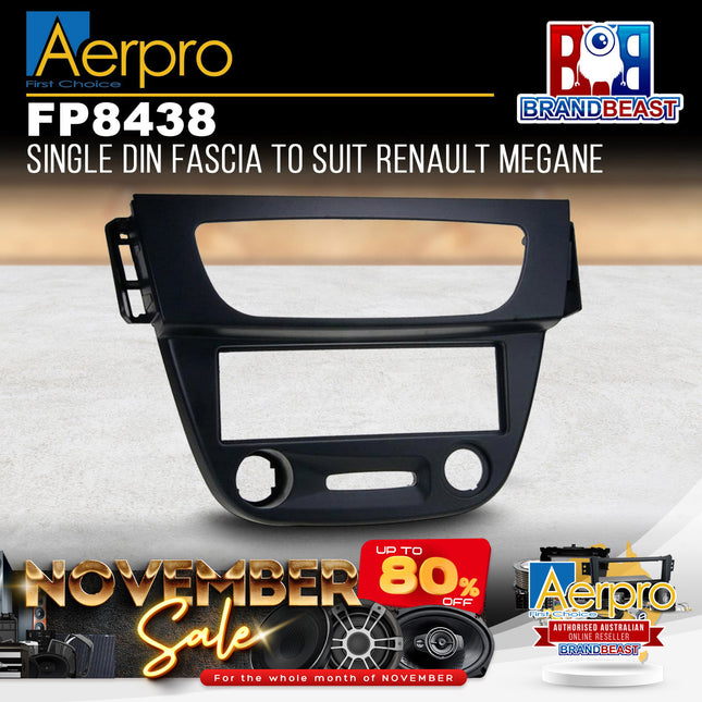Aerpro FP8438 Single DIN Facia to Suit Renault Megane