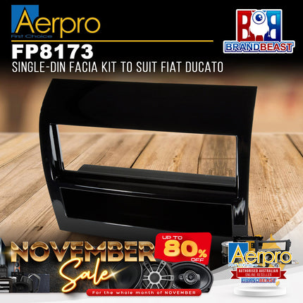 Aerpro FP8173 Single-DIN Facia Kit to Suit Fiat Ducato