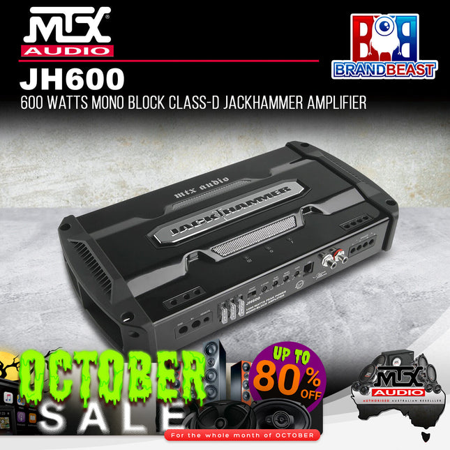 MTX JH600 600 Watts Mono Block Class-D JackHammer Amplifier