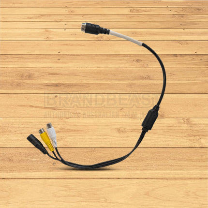 MONGOOSE PVC12HDM 4 Pin Male to RCA and Power - Heavy Duty Camera Adapter Cable
