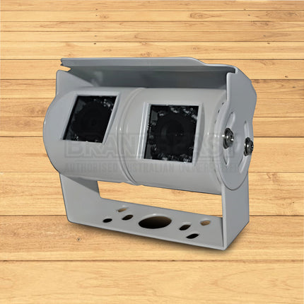 MONGOOSE MC420W Dual Cameras White 2 Cameras in One Mounting Bracket System
